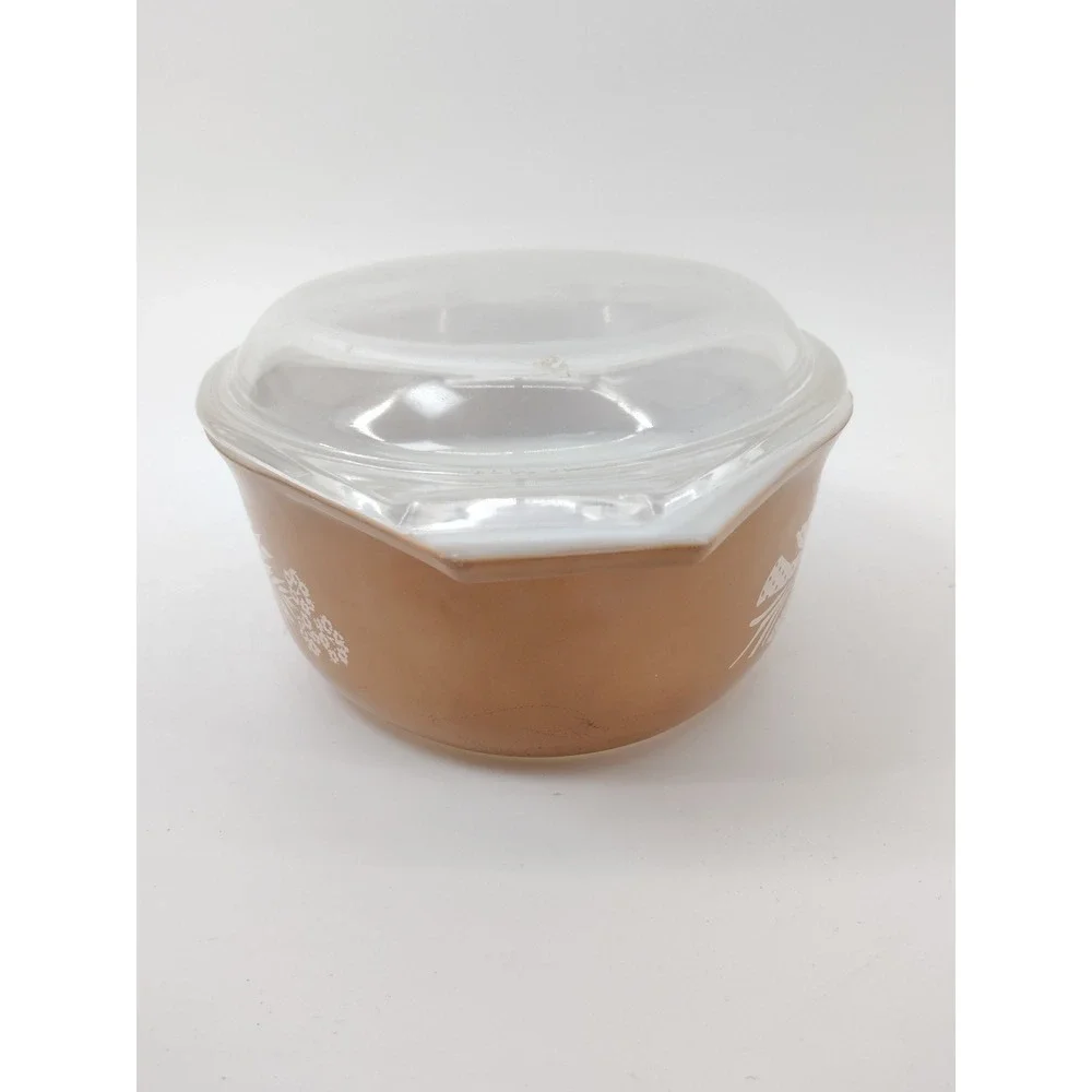 Pyrex Autumn Harvest 043 Oval Casserole Dish 1.5L Brown Wheat with Lid 943C-9